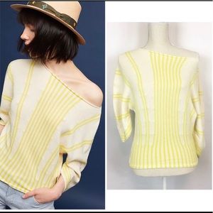 ANTHROPOLOGIE Moth Palma Boat Neck Summer Sweater